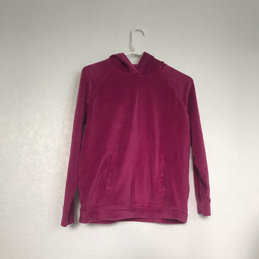 A purple hoodie
